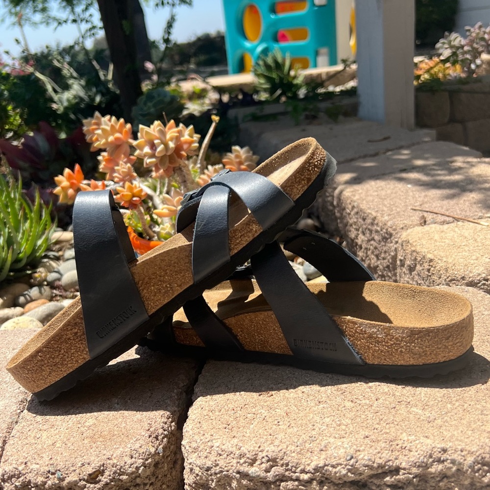 Navy Blue Birkenstock sandal size 8